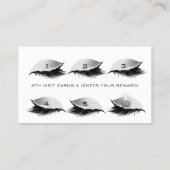 ロイヤリティカード6まぶしシルバーホワイトクラウングリッター ロイヤリティカード (裏面)