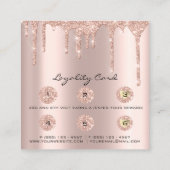 ロイヤリティカード6パンチアフターケアまつ毛ハートバラ ロイヤリティカード (裏面)