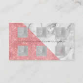 ロイヤリティカード6パンチカスタマー美しいサロンリップ ロイヤリティカード (裏面)