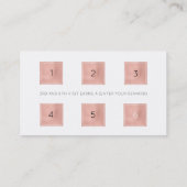 ロイヤリティカード6パンチカスタマー美しいサロンリップ ロイヤリティカード (裏面)