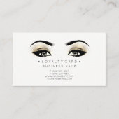 ロイヤリティカード6パンチカスタマー美しいサロン フェイク ロイヤリティカード (正面)