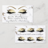 ロイヤリティカード6パンチサロンまぶし大理石化粧 ロイヤリティカード (正面/裏面)