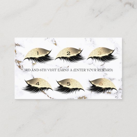 ロイヤリティカード6パンチサロンまぶし大理石化粧 ロイヤリティカード (裏面)