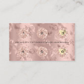 ロイヤリティカード6パンチフローラグリットハートバラドリップ ロイヤリティカード (裏面)