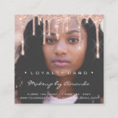 ロイヤリティカード6パンチメイクアップまつ毛フォトドリップ ロイヤリティカード (正面)