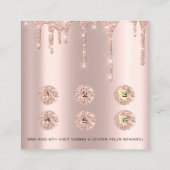 ロイヤリティカード6パンチメイクアップまつ毛フォトドリップ ロイヤリティカード (裏面)