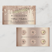 ロイヤリティカード6パンチメイクアップアーティストシリンジ ロイヤリティカード (正面/裏面)