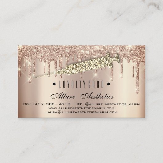 ロイヤリティカード6パンチメイクアップアーティストシリンジ ロイヤリティカード (正面)