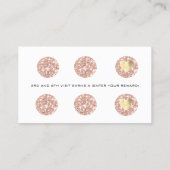 ロイヤリティカード6パンチメイクアップアーティストスパークピンクWhit ロイヤリティカード (裏面)