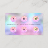 ロイヤリティカード6パンチメイクアップアーティストドリップグラデーション ロイヤリティカード (裏面)