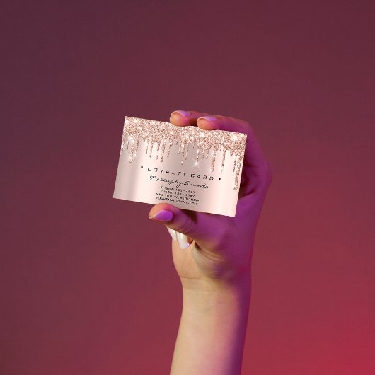 ロイヤリティカード6パンチメイクアップアーティストハートバラドリップ ロイヤリティカード