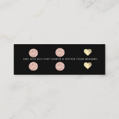 ロイヤリティカード6パンチメイクアップアーティストハートバラBlac ロイヤリティカード (裏面)