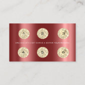 ロイヤリティカード6パンチメイクアップアーティスト紙吹雪ドリップ ロイヤリティカード (裏面)