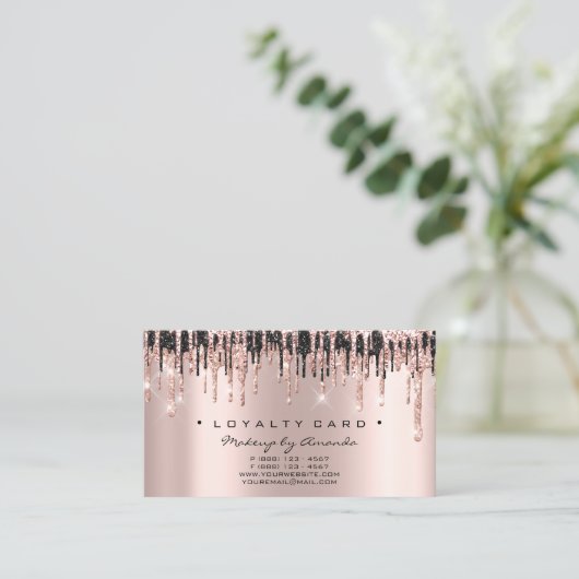 ロイヤリティカード6パンチメイクアップアーティスト美しいスタジオ ロイヤリティカード (スタンド正面)