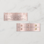 ロイヤリティカード6パンチメイクアップハートバラドリップスモール ロイヤリティカード (正面/裏面)