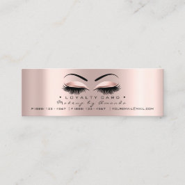 ロイヤリティカード6パンチメイクアップハートバラ金ゴールド小 ロイヤリティカード