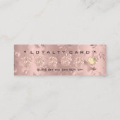 ロイヤリティカード6パンチメイクアップフローラハートバラルクス ロイヤリティカード (裏面)