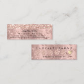 ロイヤリティカード6パンチメイクアップフローラハートバラルクス ロイヤリティカード (正面/裏面)