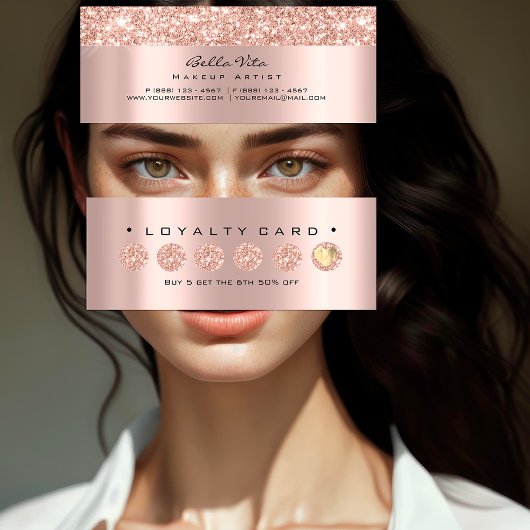 ロイヤリティカード6パンチメイクアップ美しいハートバラルクス ロイヤリティカード