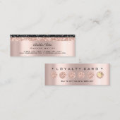 ロイヤリティカード6パンチメイクアップ美しいハートバラVIP ロイヤリティカード (正面/裏面)