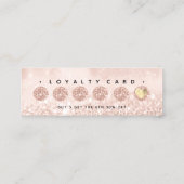 ロイヤリティカード6パンチメイクアップ美しいハートRoseSpark ロイヤリティカード (裏面)