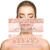 ロイヤリティカード6パンチメイクアップ美しいハートRoseSpark ロイヤリティカード