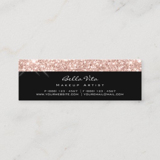 ロイヤリティカード6パンチメイクアップ美しいバラブラックスパール ロイヤリティカード (正面)