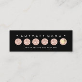 ロイヤリティカード6パンチメイクアップ美しいバラブラックスパール ロイヤリティカード (裏面)