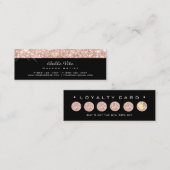 ロイヤリティカード6パンチメイクアップ美しいバラブラックスパール ロイヤリティカード (正面/裏面)