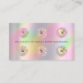 ロイヤリティカード6パンチメイクアーティストホログラフバラ ロイヤリティカード (裏面)