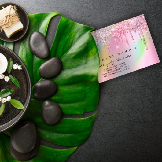 ロイヤリティカード6パンチメイクアーティストホログラフバラ ロイヤリティカード