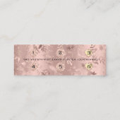 ロイヤリティカード6パンチメイクバラフローラ小滴 ロイヤリティカード (裏面)