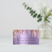 ロイヤリティカード6パンチメイクホログラフバラ紫 ロイヤリティカード (スタンド正面)