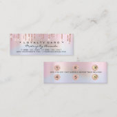 ロイヤリティカード6パンチメイクホログラフバラ グラデーション ロイヤリティカード (正面/裏面)