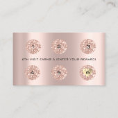 ロイヤリティカード6パンチメイクユニコーンホログラフローズ ロイヤリティカード (裏面)