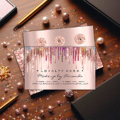 ロイヤリティカード6パンチメイクユニコーンホログラフローズ ロイヤリティカード