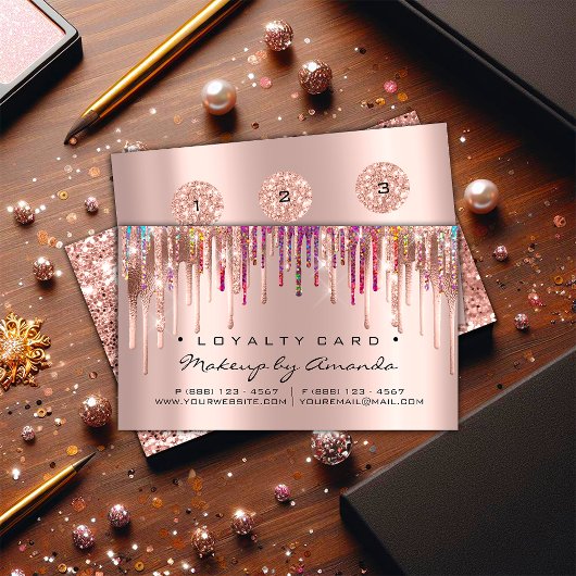 ロイヤリティカード6パンチメイクユニコーンホログラフローズ ロイヤリティカード