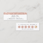 ロイヤリティカード6パンチメイク美しいハートバラ聞く ロイヤリティカード (正面/裏面)