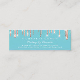 ロイヤリティカード6パンチメイク美しいハートバラ青 ロイヤリティカード