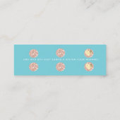 ロイヤリティカード6パンチメイク美しいハートバラ青 ロイヤリティカード (裏面)