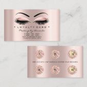 ロイヤリティカード6パンチメーキャップハートバラブロー ロイヤリティカード (正面/裏面)