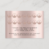 ロイヤリティカード6パンチ栄養ヘルスハーブバラ ロイヤリティカード (裏面)