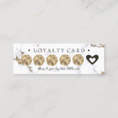 ロイヤリティカード6ブラックパンチメイクアップマーブルハート ロイヤリティカード (裏面)