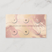 ロイヤリティカード6美しいサロンまばゆめメイクアップ大理石 ロイヤリティカード (裏面)