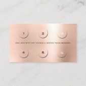 ロイヤリティカード6美しいサロンまぶしメイクアップバラ ロイヤリティカード (裏面)