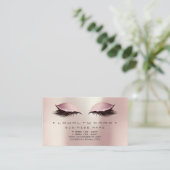 ロイヤリティカード6美しいサロンメイクアップバラ金ゴールドパール ロイヤリティカード (スタンド正面)