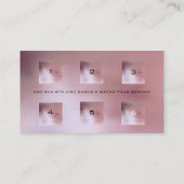 ロイヤリティカード6美しいサロンメイクアップ粉末赤面 ロイヤリティカード (裏面)