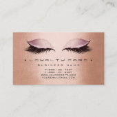 ロイヤリティカード6美しいサロンメイクアップ銅バラGol ロイヤリティカード (正面)