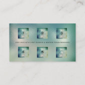 ロイヤリティカード6美しいサロンメイクガラスアクア ロイヤリティカード (裏面)