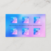 ロイヤリティカード6美しいサロンメイクガラスマイアミ ロイヤリティカード (裏面)